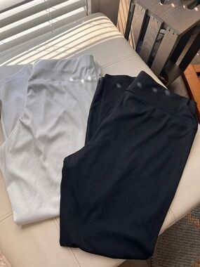 SHEIN Black and White Ribbed Jeggings - 2 Pack